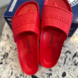 Birkenstock Red EVA Slide Sandals
